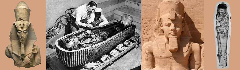 The Pharaohs: Akhenaten   Tutankhamun   Rameses II   Rameses VI