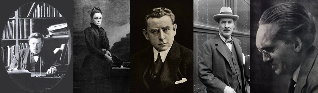 The Egyptologists: Ernest Wallis Budge,   Margaret Benson,   Arthur Weigall,  Howard Carter,   Alexandre Varille